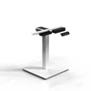 White One Leg Height Adjustable Coffee Table Frame with Timotion Motor