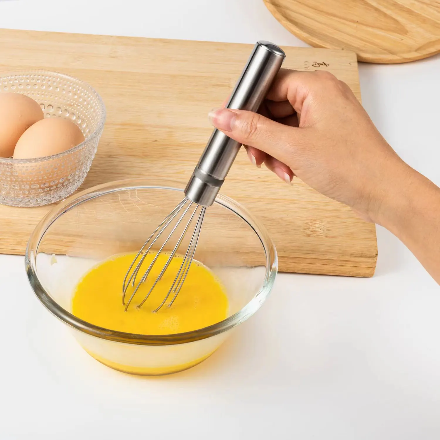 NEW Manual Kitchen Accessories 304 Stainless Steel Blending Whisk Wire ...