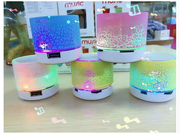 LED Portable Mini Speaker Wireless Bass Speaker W/TF USB led music speaker cheap bocinas portable - ANKUX.COM