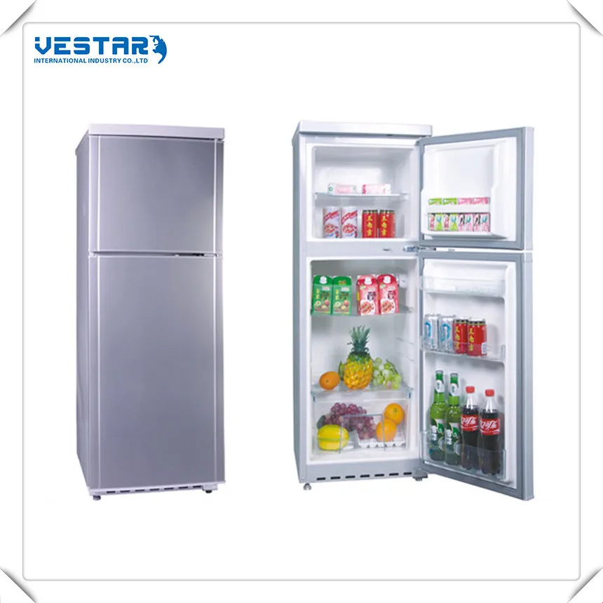 156L Double Door Mini Fridge with Freezer for Hotels - Compact