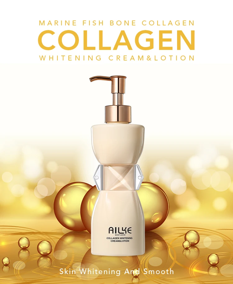 Ailke Marine Fish Bone Collagen Creams Baby Skin Lightening Lotion Face