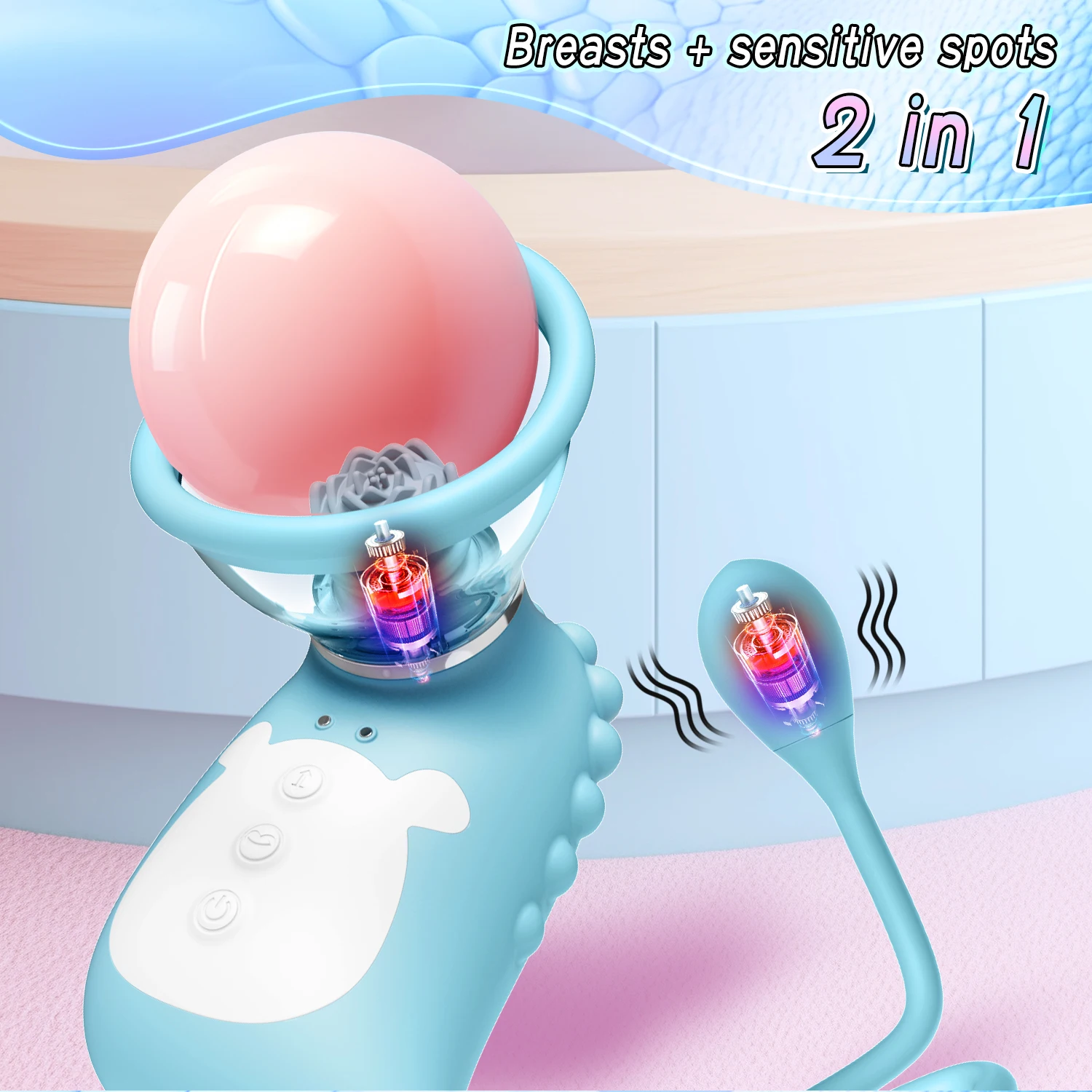 Adult Female Masturbator With Vibrating Nipple Stimulation Breast G-Point Sucking Features Vibrator Massager For Sexual Pleasure_voghion.com