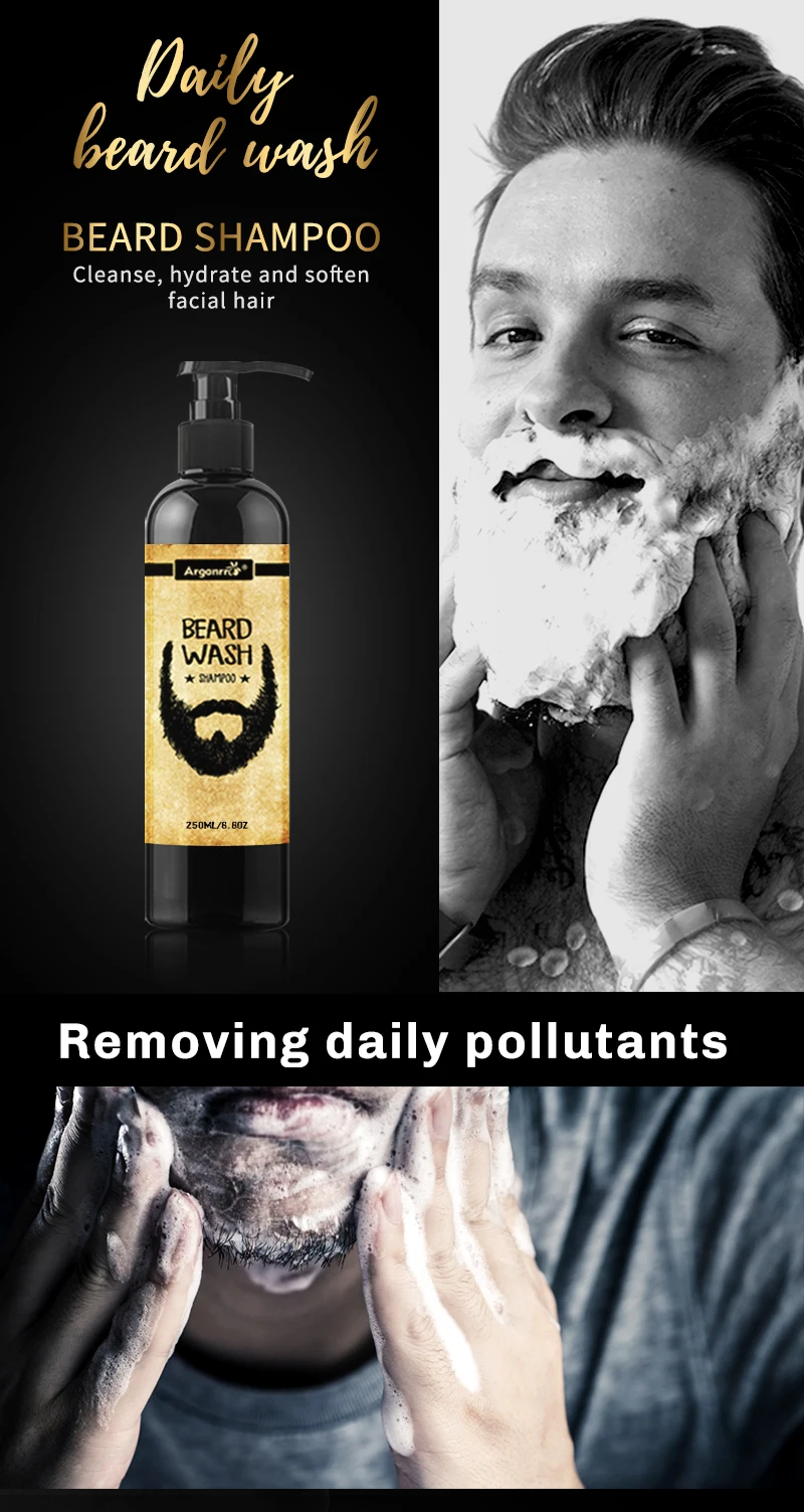 Create Your Own Brand Organic Beard Wash Shampoo For Detangling And