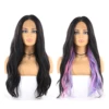 Synthetic Lace Front Wigs For Black Women Straight Long 20inch Afro Lace Wig Baby Hair Heat Resistant Fiber