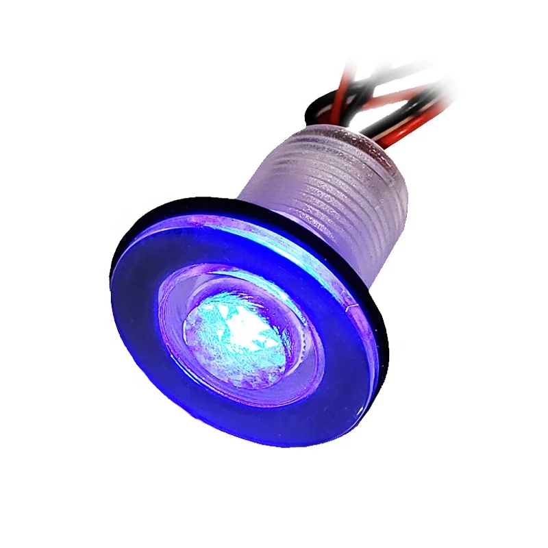 2020 RTS Universal IP68 Waterproof 12V Plastic Marine Fishing Boat Yacht Blue Color lamp LED Courtesy Livewell Stair light