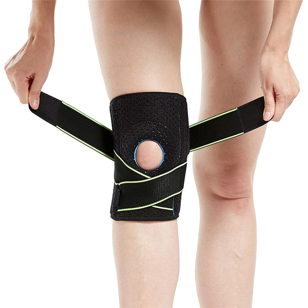 Hot Sales Knee Brace With Patella Gel Pads Neoprene Knee Support Pad Side Stabilizers For Men And Women