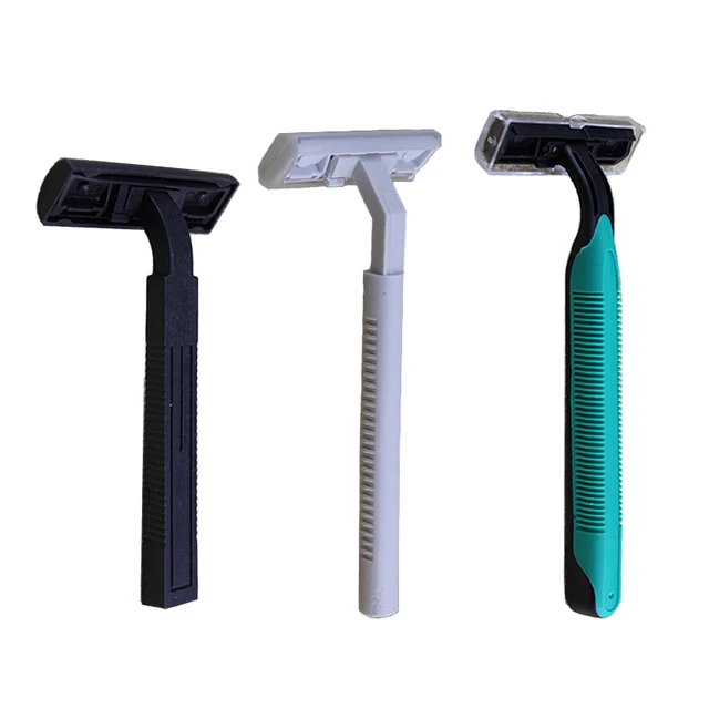 Z1415 プラスチック男性ツインブレードシェーバーシェービングクリーム旅行ポータブルフェイスケア使い捨てマニュアルで設定ホテルかみそり