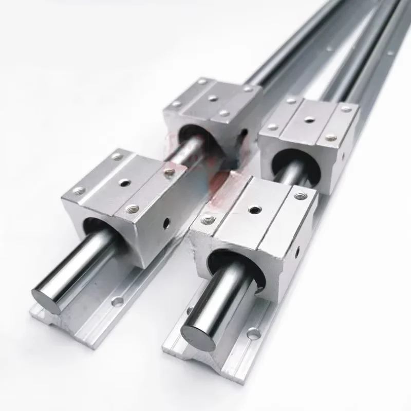 product evergrande linear guide rail sbr16 aluminum bearing cylindrical base support light shaft slider 12 slide table full set-11