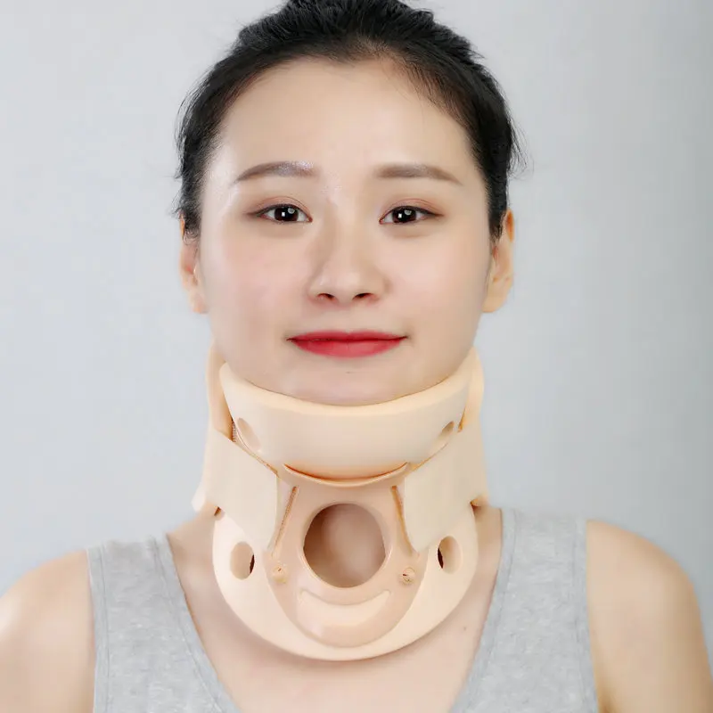 Sports Safety Cervical Collar Medical Support Brace for Cervical Vertebra Tractor Neck Protection Gear supplier