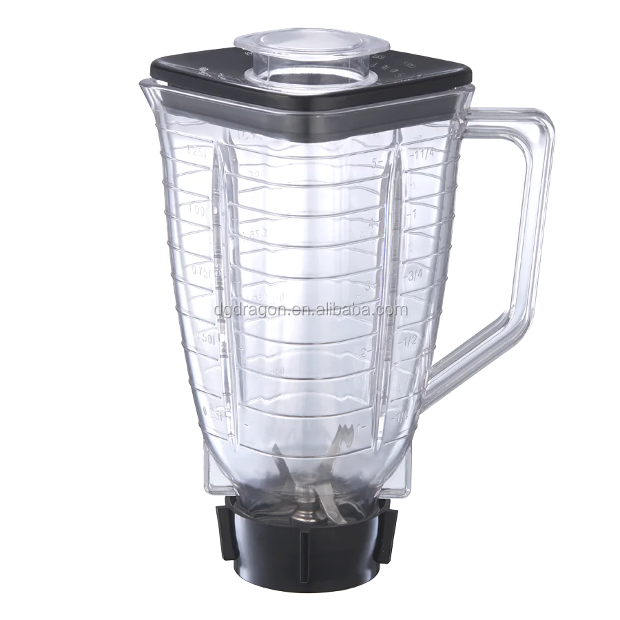 Os Brand 1.25l Plastic Blender Jar /square Blender Jar With Lid And