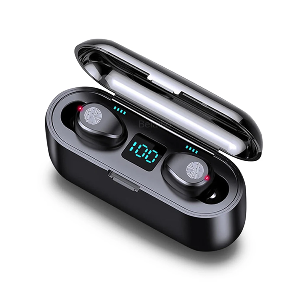 

F9 Wireless earbuds,2 Pieces, Black