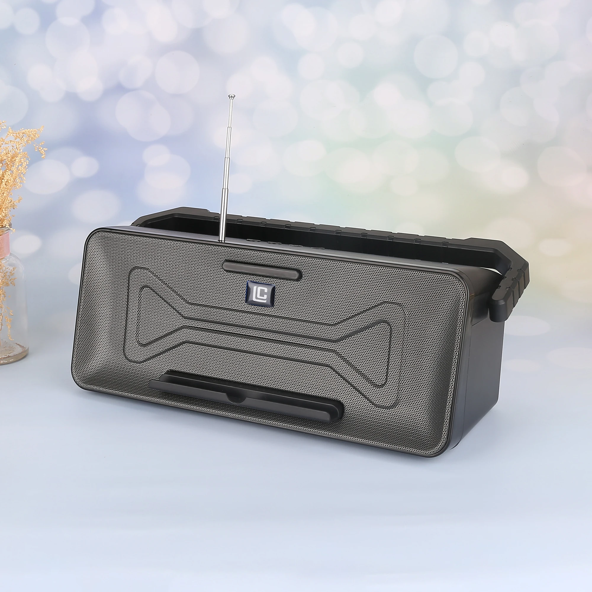 BK003 super bass woofer mini subwoofer portable boombox karaoke wireless loudspeaker outdoor tws bluetooth speaker with stand - ANKUX.COM