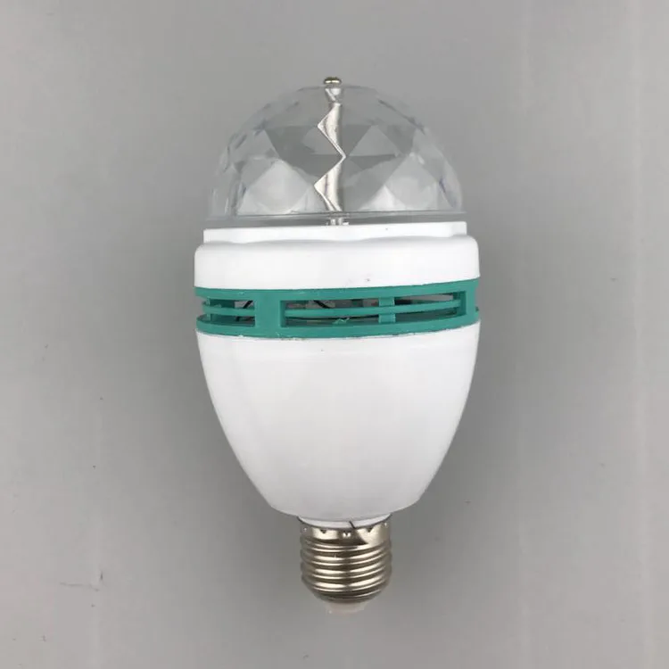 Led  Ball light Magical Music Smart Bulb  2.8W B22 full color rotating lamp on stage