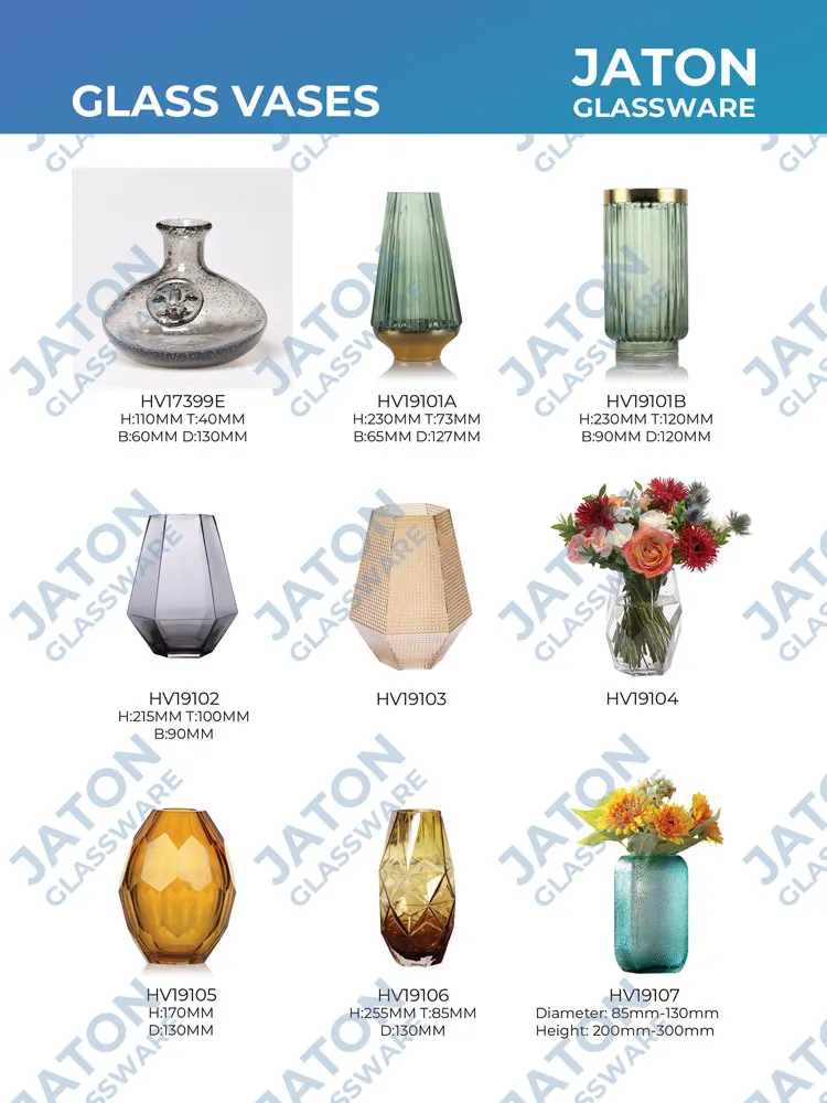 Hand Blown Wholesale Flower Glass Vase With Bubble Buy Glass