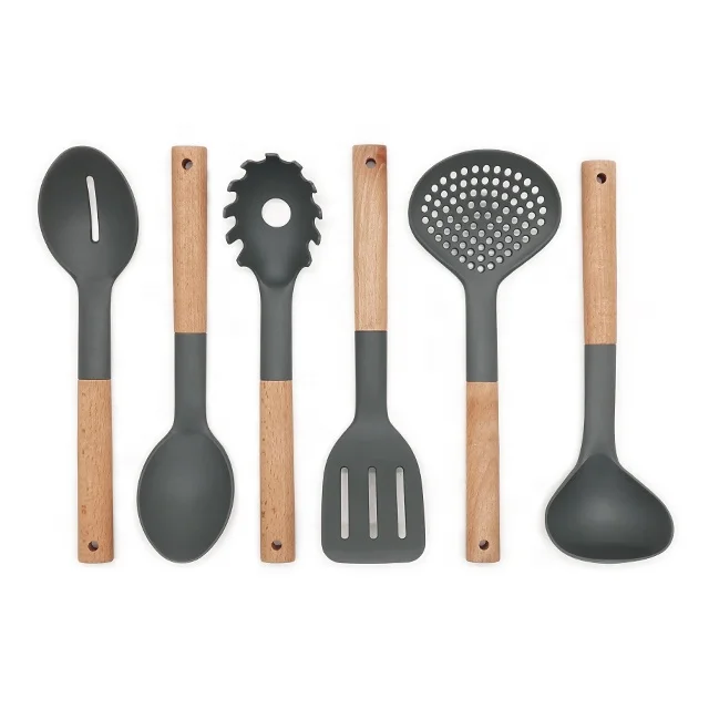 New Technology! Biodegradable Nylon! Dishwashersafe Wooden Handle