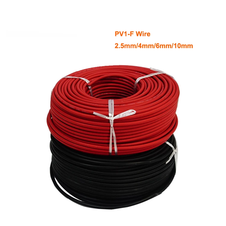 10 Gauge (10AWG) Solar Panel Extension Cable Wire with Solar Connectors