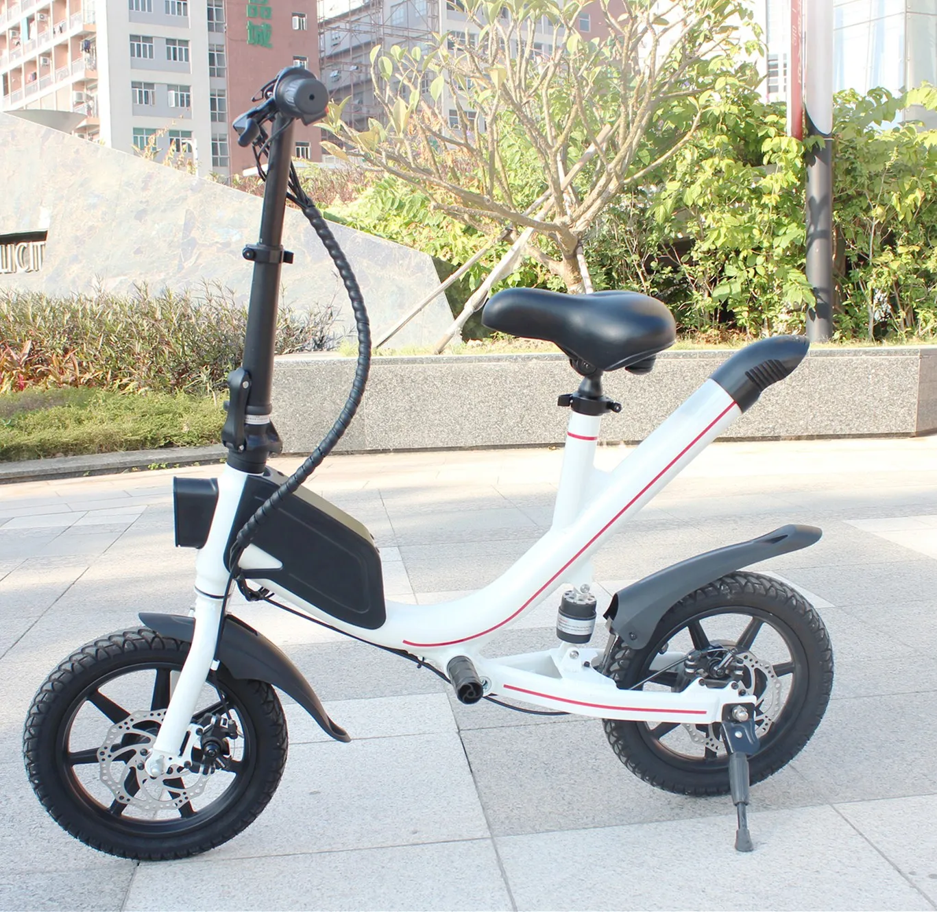 Htomt E Bike 14 Inch Electric Mini Bike Pure Electric Bike With Tuv ...