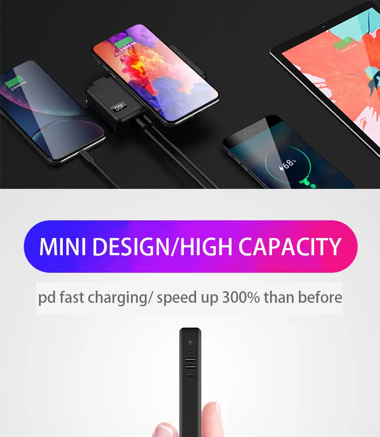 Power Bank 10000mAh Wireless Charger fast Charge power bank USB for iphone X For samsung S8 5V/2.1A Portable - ANKUX.COM