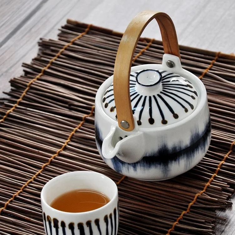 japanese tea pot set antique