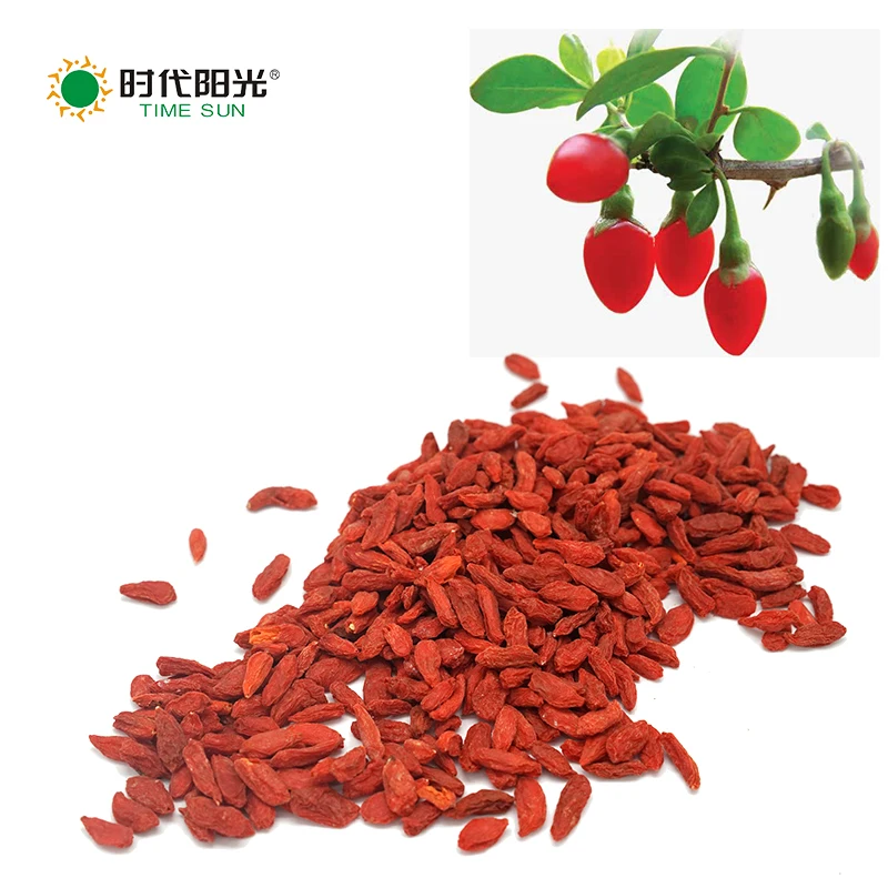 
Time Sun Golden grade Chinese High Grade Certified organic goji wolf berry dried goji berry with competitive price 