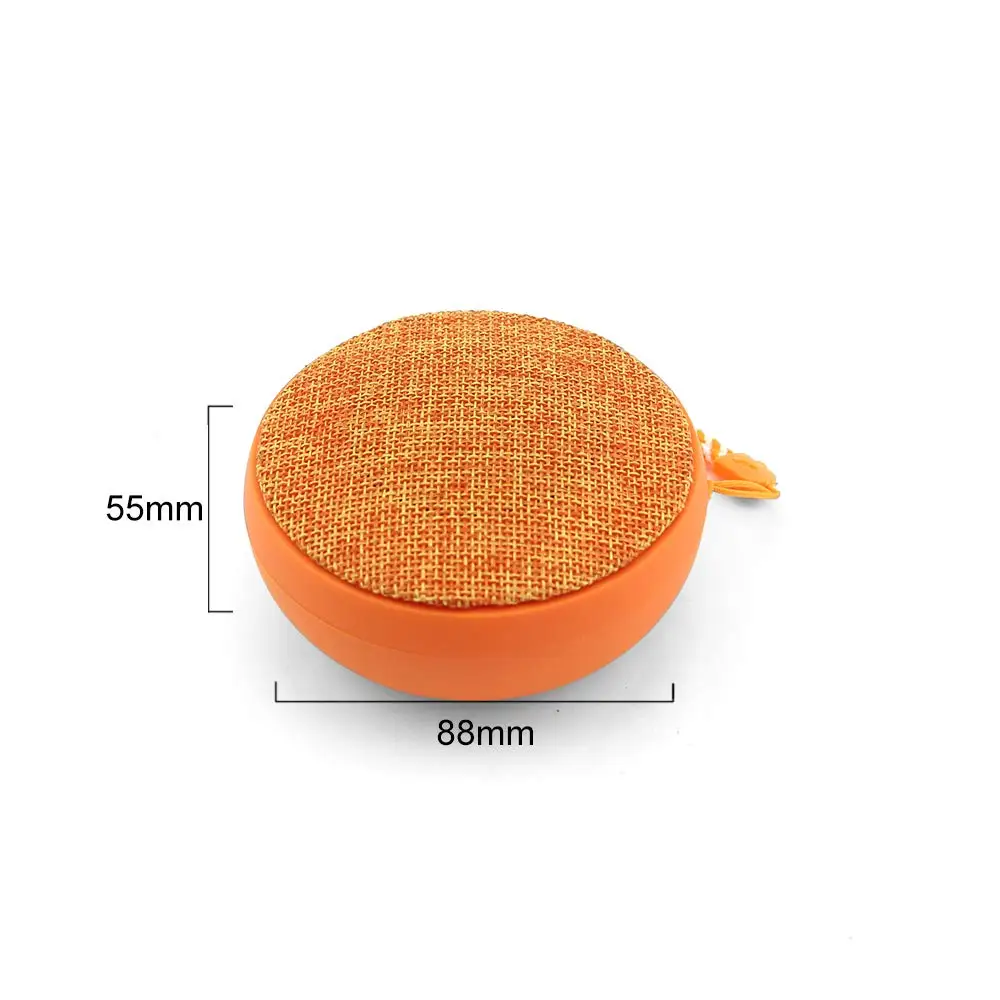 Cloth Round Q9 Mini Portable Subwoofer Bluetooth Speaker Wireless Outdoor Hands-free Speaker - ANKUX.COM