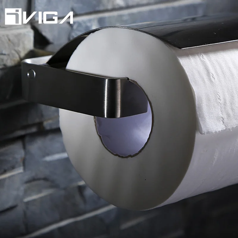 Soporte De Papel Higiénico De Acero Inoxidable 304,Tapa De Níquel