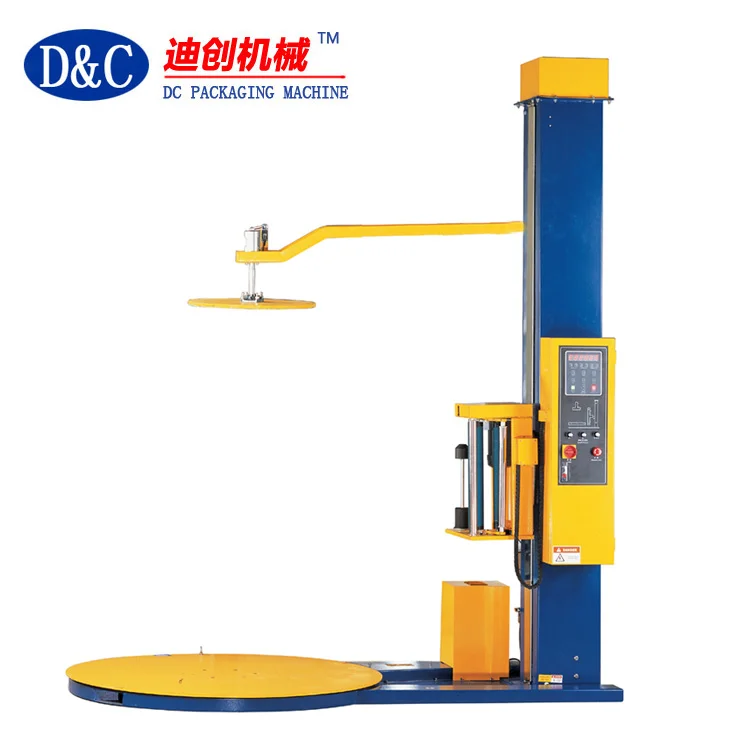 Automatic Portable Baggage Airport Luggage Pallet Stretch Wrapping Machine