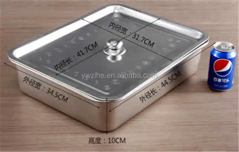 Stainless Steel Grilled Fish Tray Stainless Steel Flat-bottomed