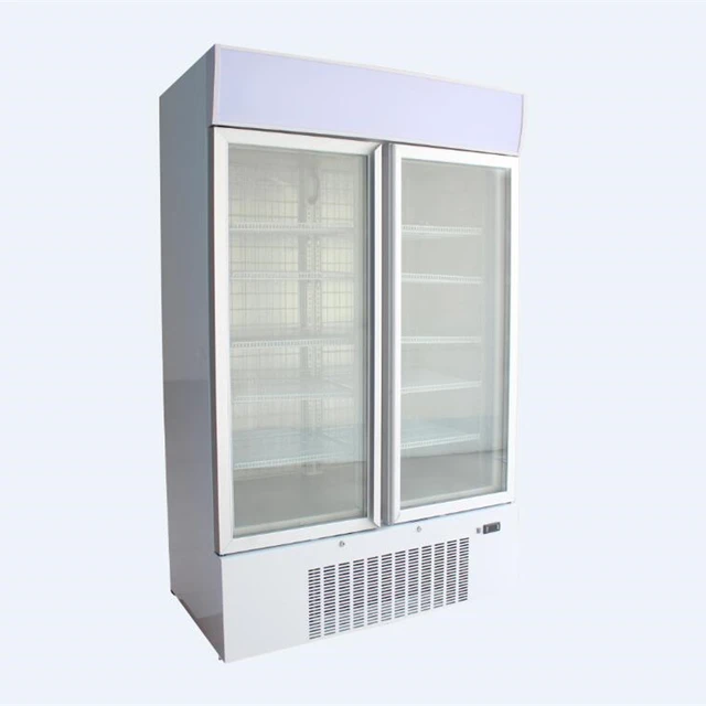 Commercial Large Storage Clear Double Glass Door White Tall Upright Freezer Buy Tall Upright Display Freezer Energy Drink Refrigerator 2 Door Vertical Freezer Product On Alibaba Com