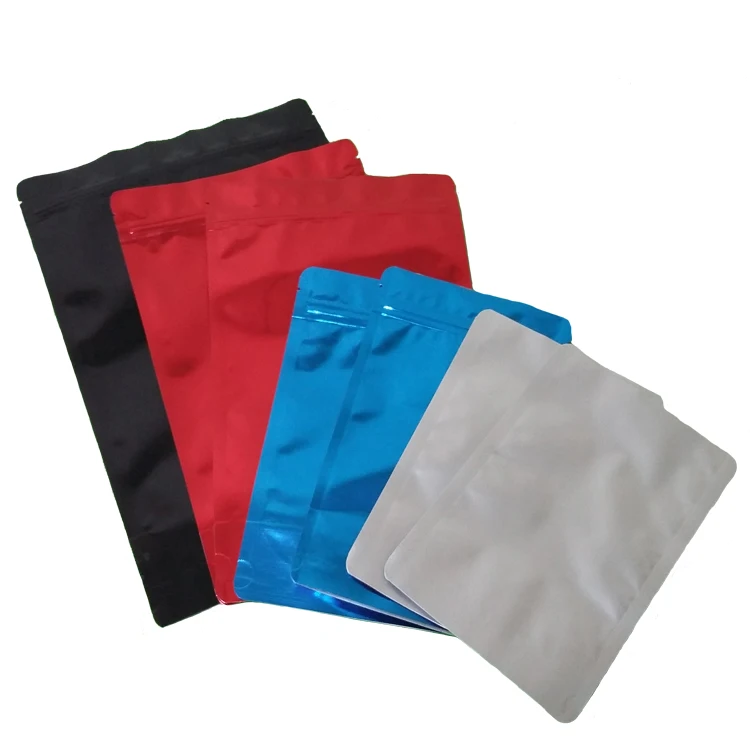 three side seal bag with zipper or without zipper