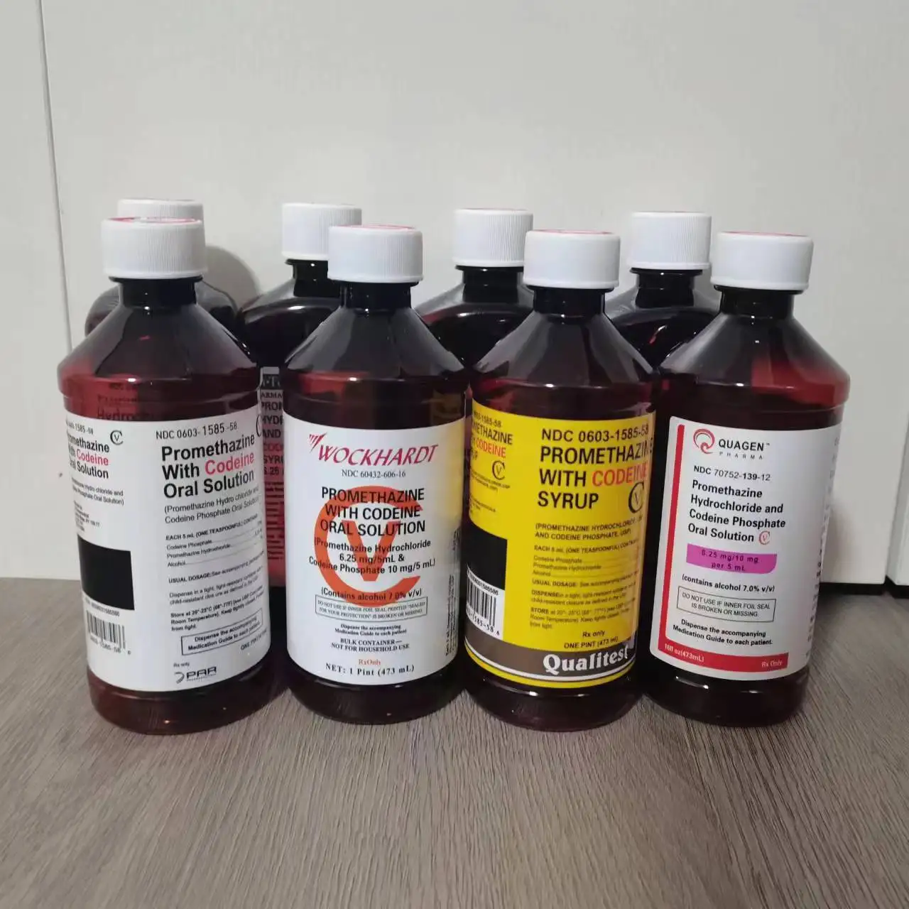 16oz 500ml 473ml Amber Cough Syrup Wockhardt Hi-tech Actavis Bottle ...