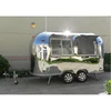 Food Track Trailer Double Axle Food Churros Truck Window with Engine & Grill for Sale Pizza