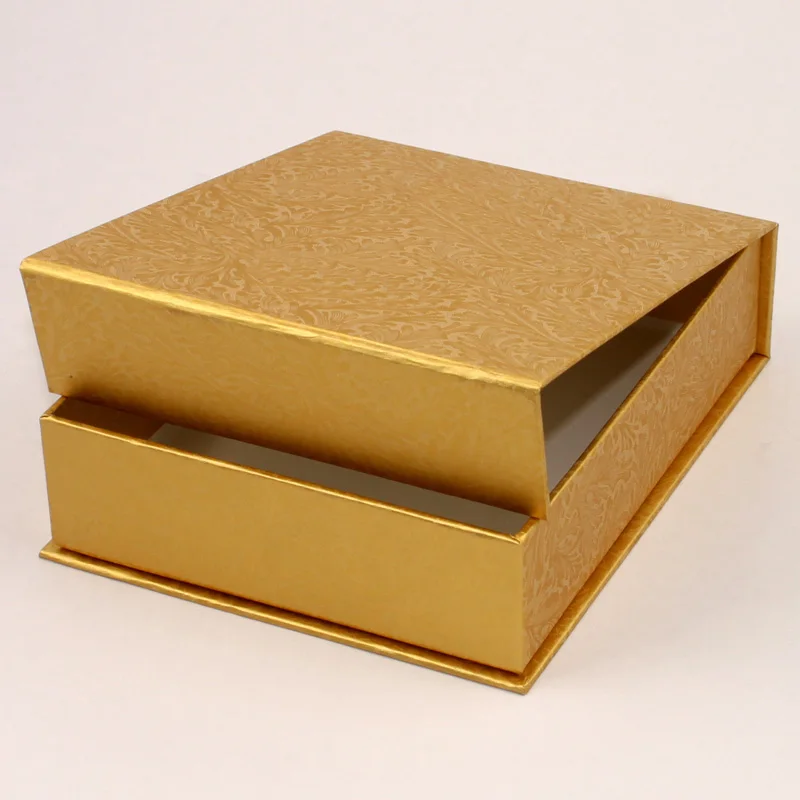 定制翻盖翻盖纸盒花纹金色礼品包装盒子 - buy 金色礼品盒,定制翻盖盒