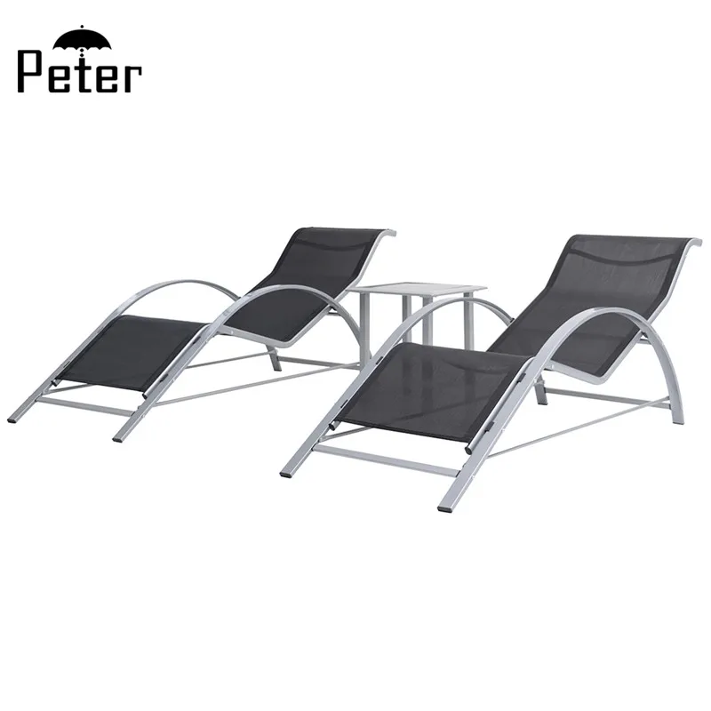 Outdoor Sunbed Stainless Steel Sun Lounger