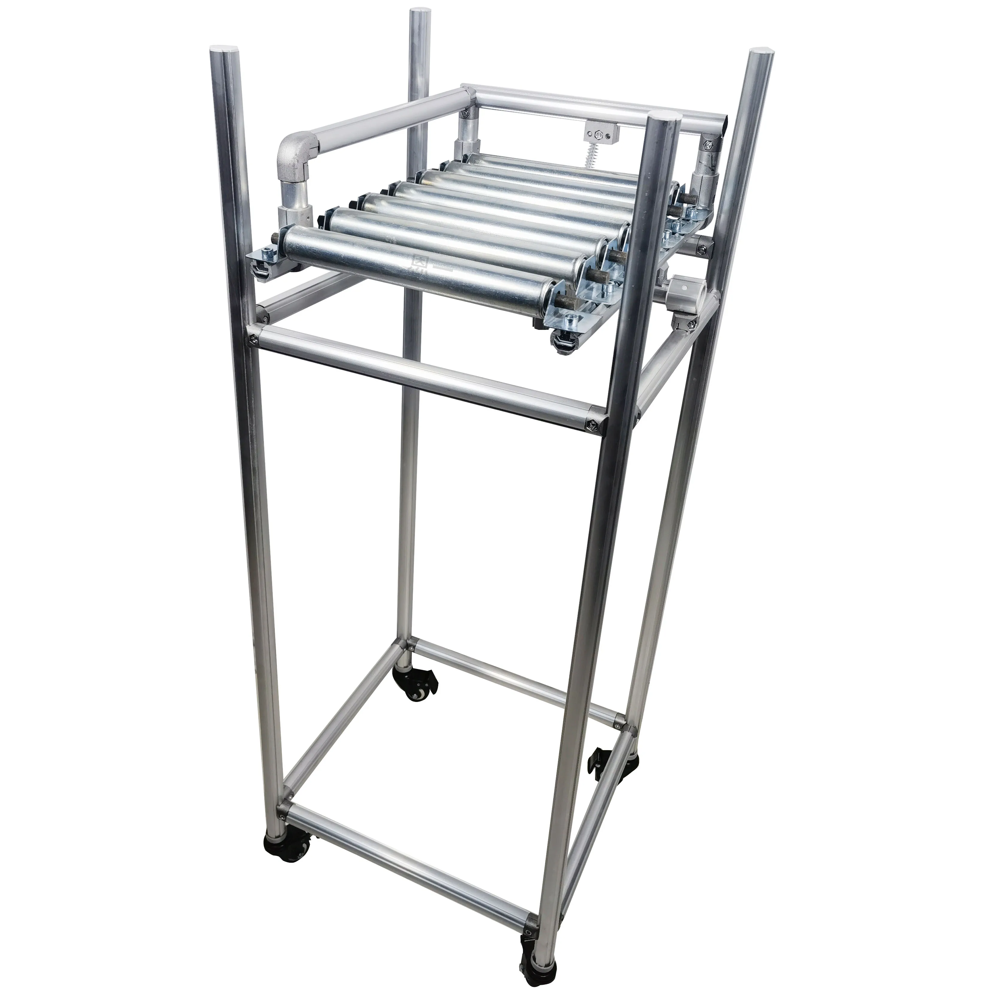 product 90 degree corner rack right angle turning smooth flow shelving lcia low cost automation third generation lean pipeline rod alloy-14