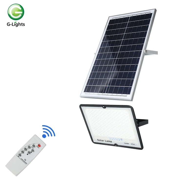 IP66 waterproof outdoor 30w 50w 100w 200w 300w white durable bridgelux solar led flood light