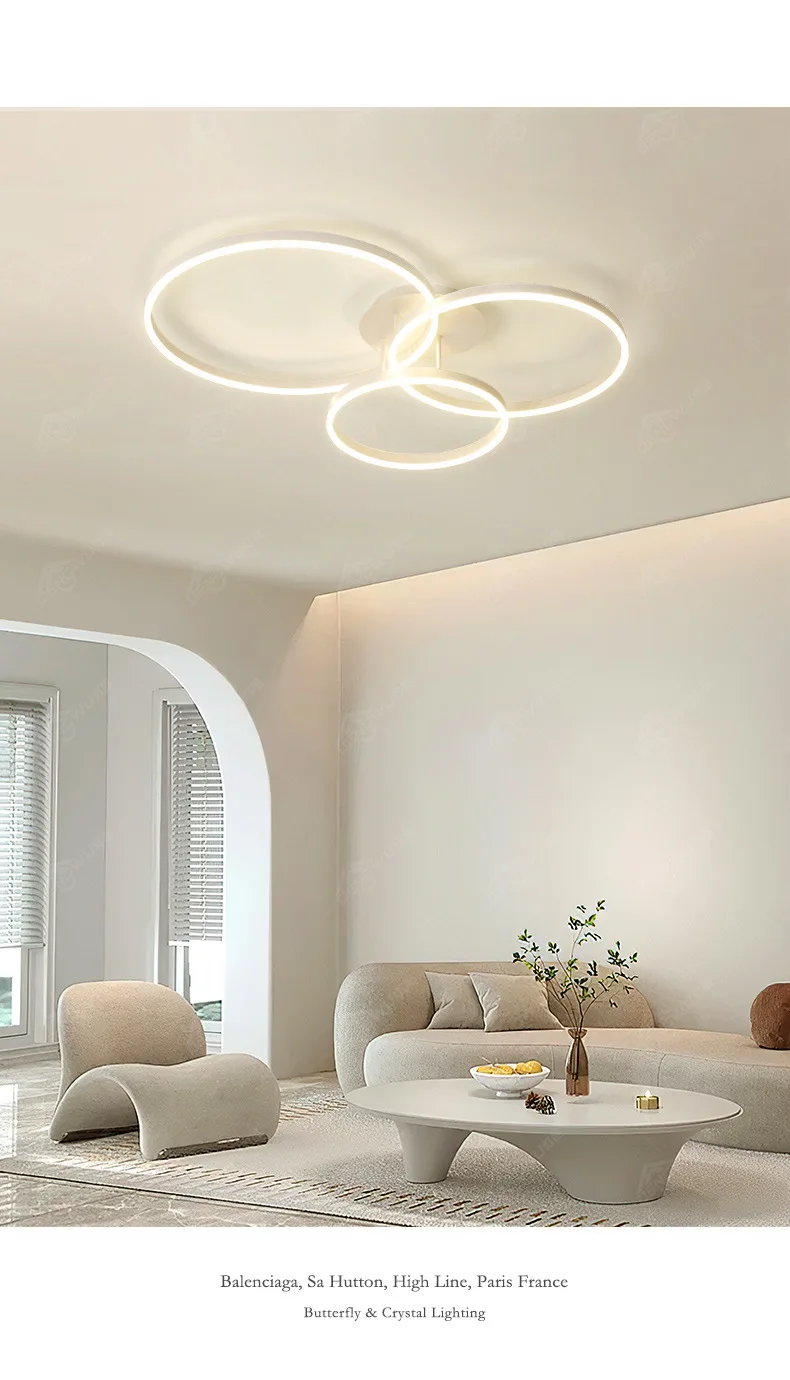 product modern nordic minimalist led ceiling light for home living room and master bedroom simple elegant circle design-16