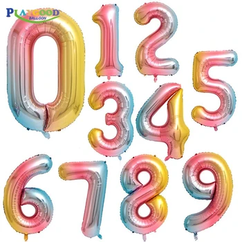 helium foil number balloons