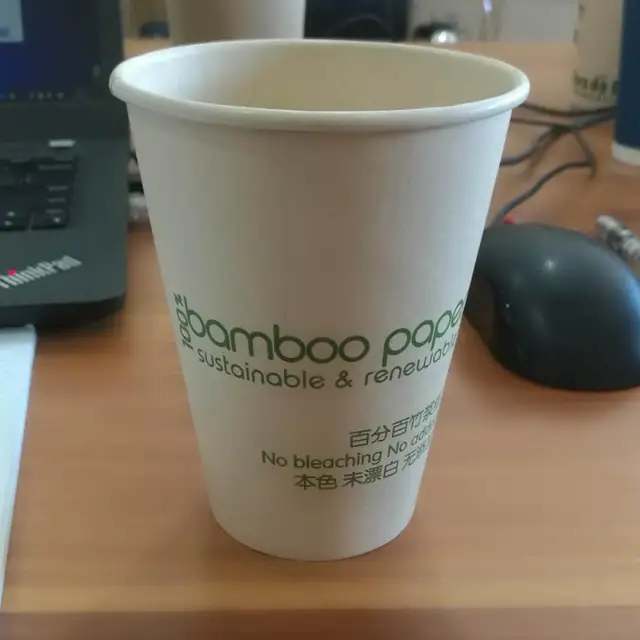 Hot Selling Disposable Plastic Disposable bamboo PLA Paper Tea Cup