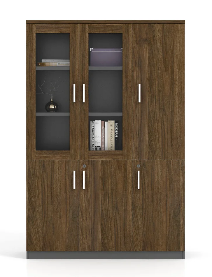 Modern Office Furniture With Glass Doors High Office Wooden Filing