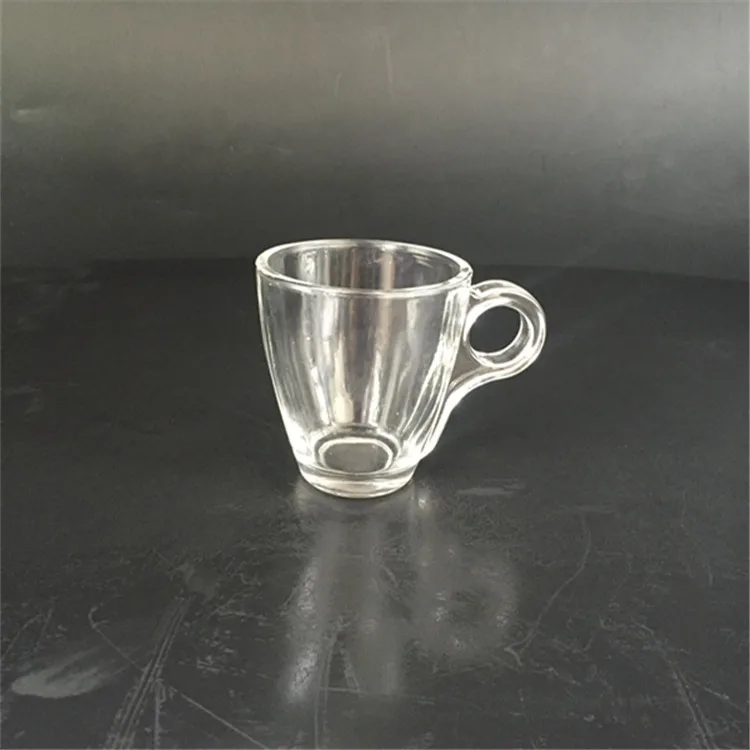 130ml poign&eacute;e Ronde en verre de tasse de caf&eacute;, Tasse De Jus, verre &agrave; vin