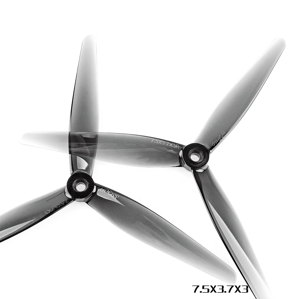 2 Pairs x HQ Prop 7.5 inch 7.5X3.7X3 3-blade Propellers 5mm Shaft Polycarbonate FPV Traversing Machine Propeller supplier