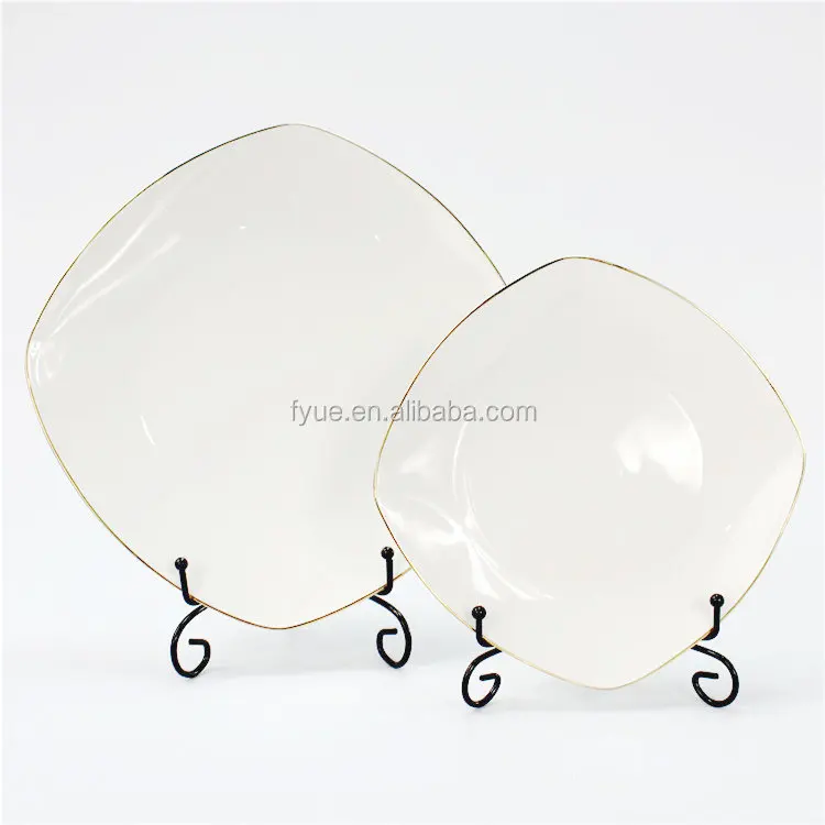 Gold Line Luxury Grace Designs Ceramic Porcelain Dinnerware 72 Pcs Fine Dinner Set manufacture