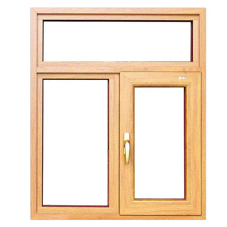 Teak Wood Window Design Thermal Break Aluminum Window - Buy Wooden ...