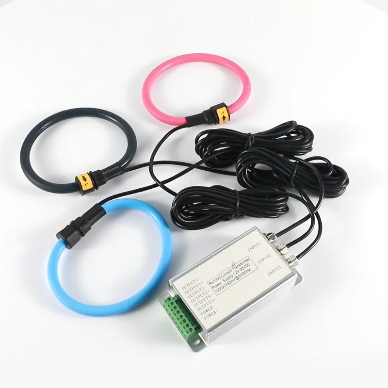 Ce Flexible Rogowski Coil,100a100ka With Output Ac 0.33v/5v/5a/1a