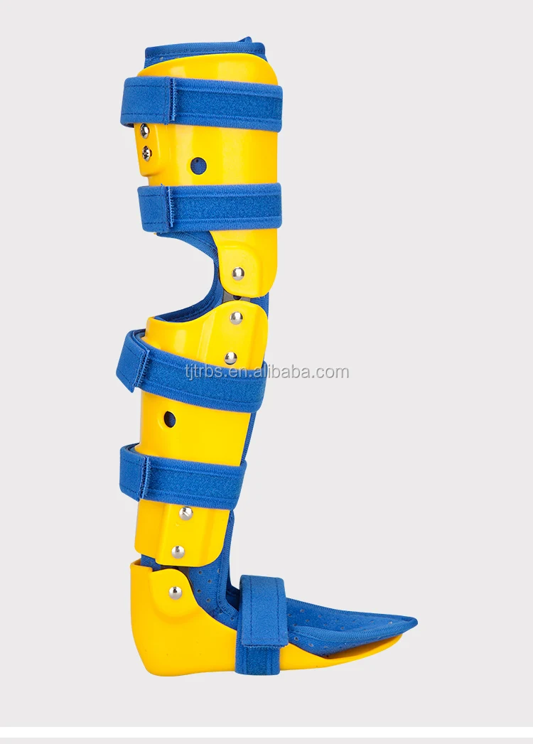 儿童下肢kafo腿部骨折支持儿童膝盖脚踝足矫形器