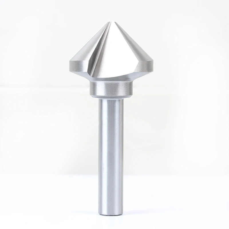 OEM Customized 6mm 50mm Chamfering Tool HSS Centering and Tool Holder with 90 Degree Tin Coating Chamfer Cutter factory