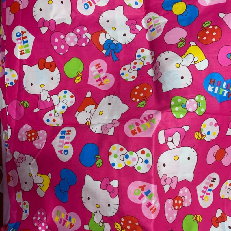 Hello Kitty 100% Cotton Fabric For Kids Bedding Sheet - Buy 100% Cotton ...