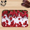 PEIYUAN Beautiful Elegant Red Roses Doormat Floor Mat Indoor Rug Carpet Home Decor Door Mat Valentine's Day Gifts