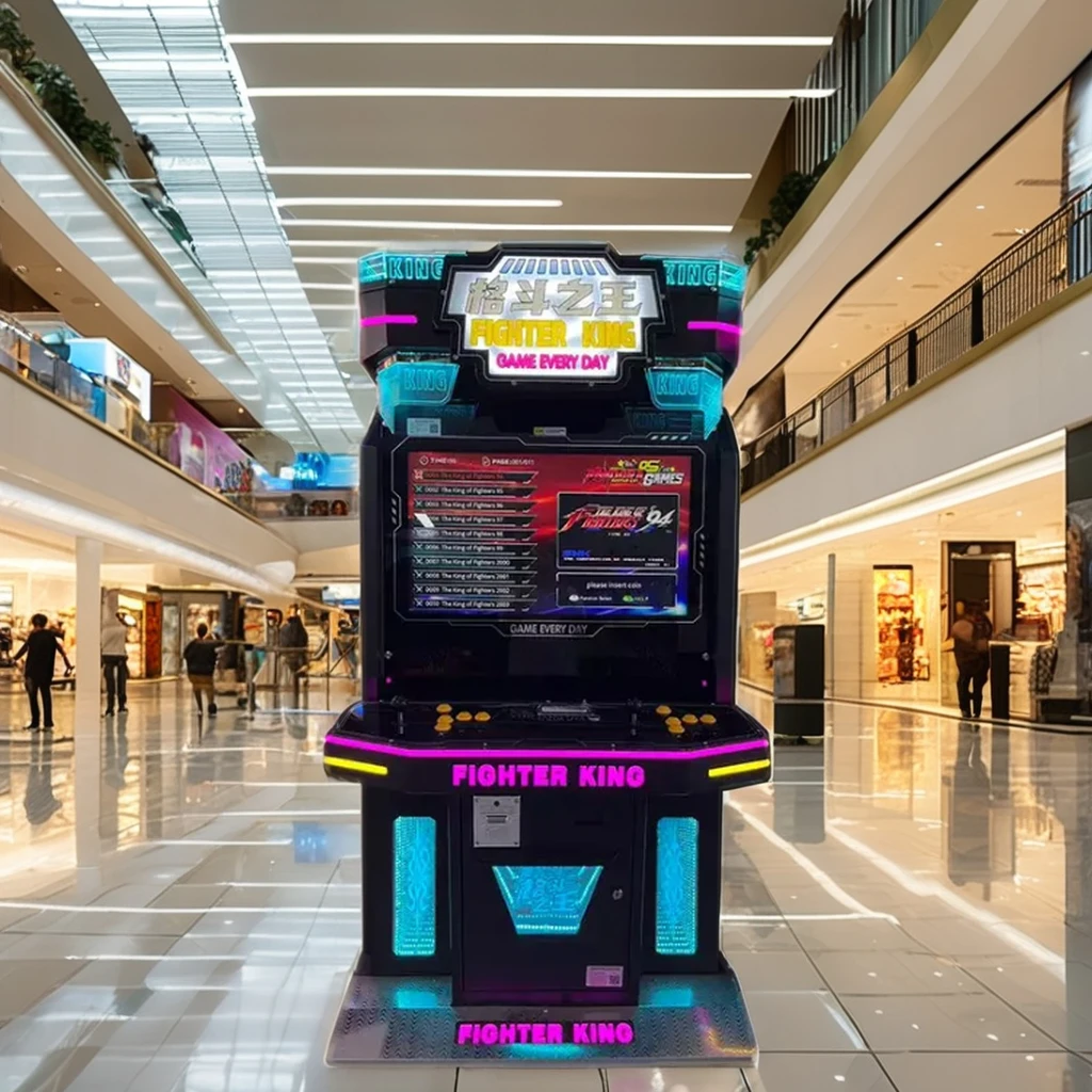 2 Player Coin-Operated Arcade Game Machine Fighter King Indoor Game for Kids Metal Cabinet in Shopping Mall details